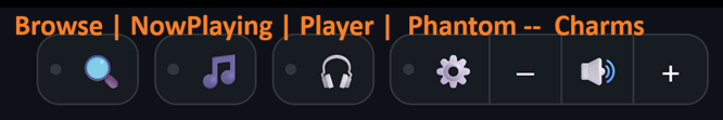 Charm Bar - Browse, NowPlaying, Player, Phantom, and more