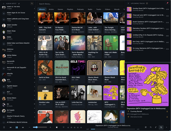 Player Page - Queue with Now Playing