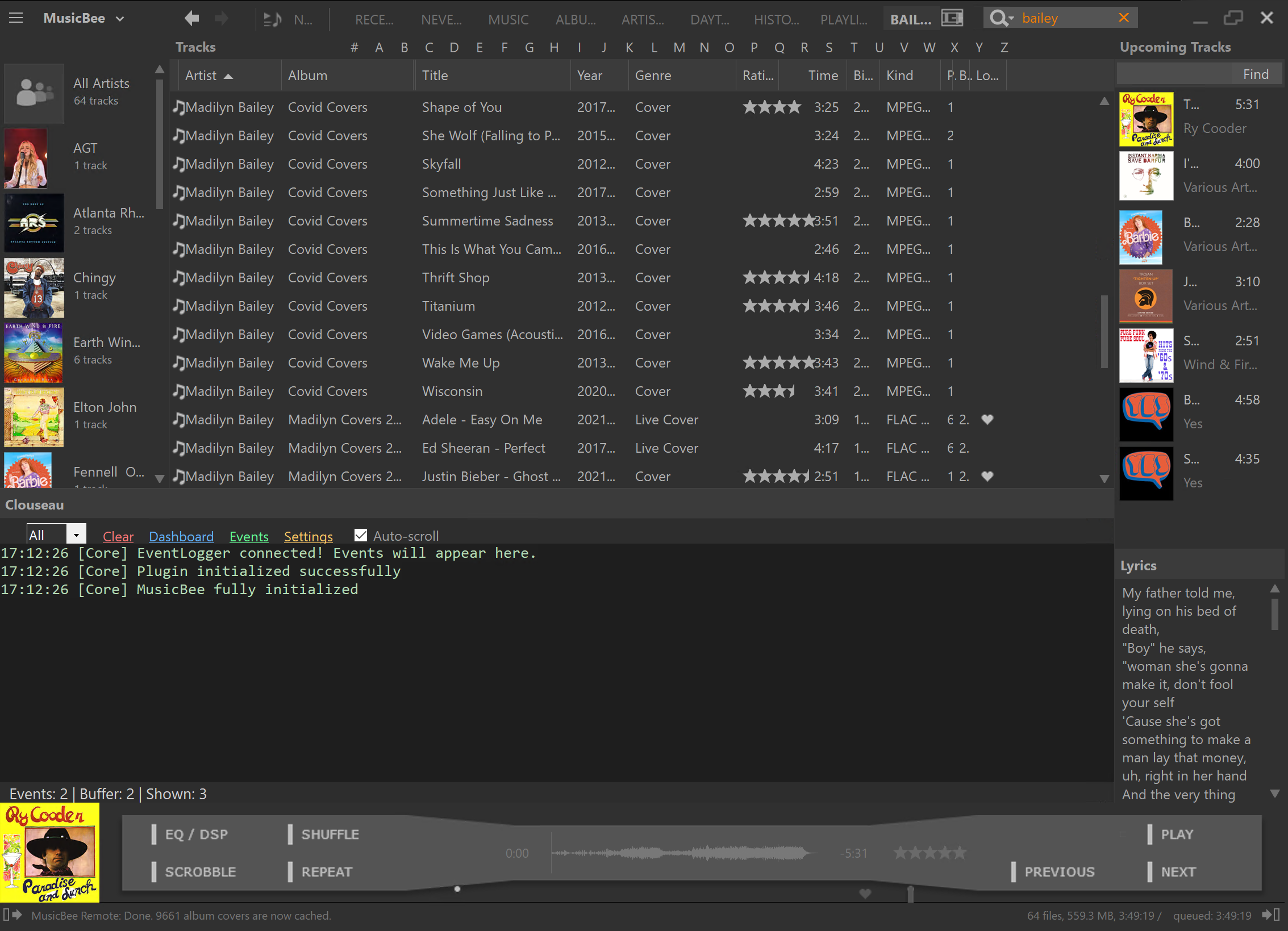 MusicBee via RemoteApp