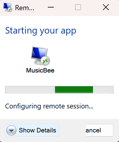 RemoteApp Starting