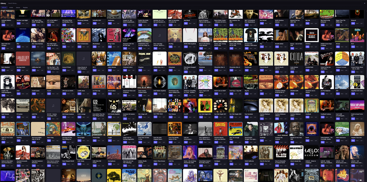 Library Browser - Album Grid
