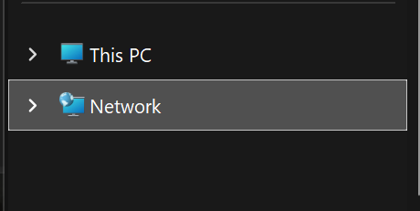 Windows Explorer Network